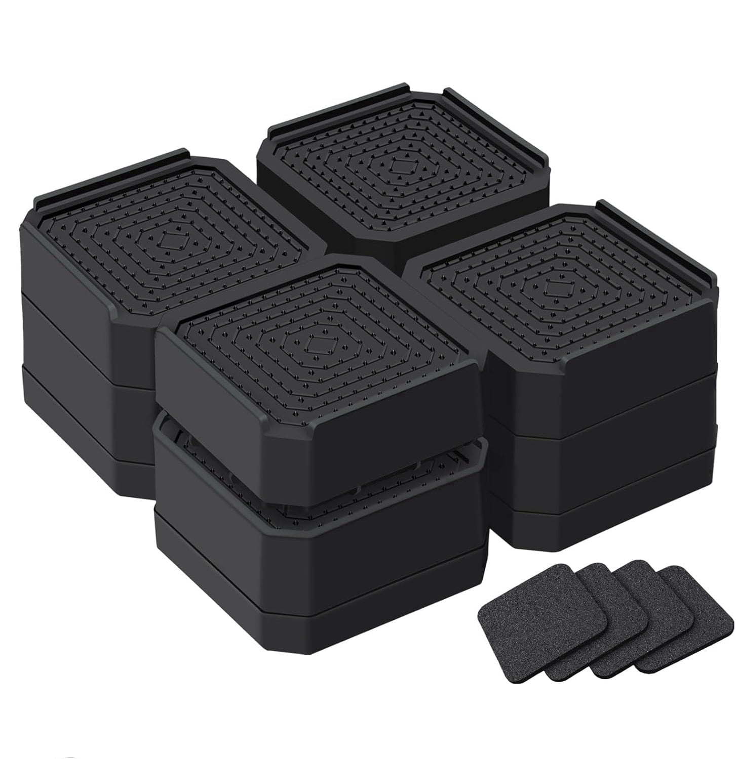 Lifting Risers TKYHRMAS Bed Risers Heavy Duty, Adjustable Furniture Riser Blocks ...