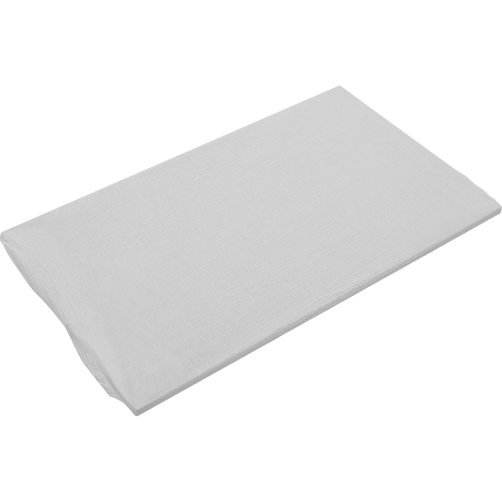 COSMOBETTY Removable Changing Pad Cover Cotton Yarn Light Grey 1Pcs