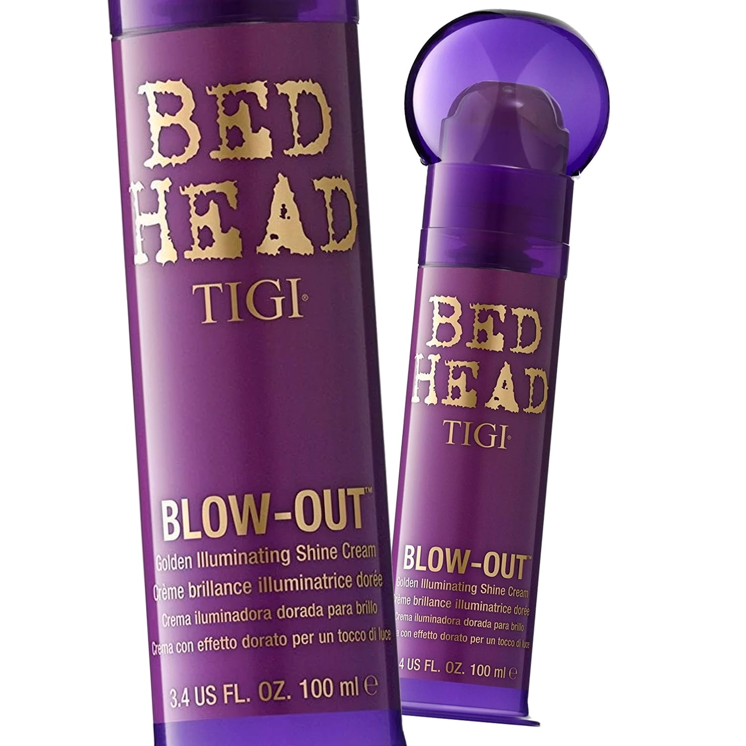 Bed Head BlowOut Golden Illuminating Shine Cream 3.4 oz (Pack of 2