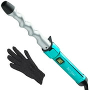 Bed Head Curlipops 1 Tourmaline + Ceramic Spiral Curling Wand, Turquoise