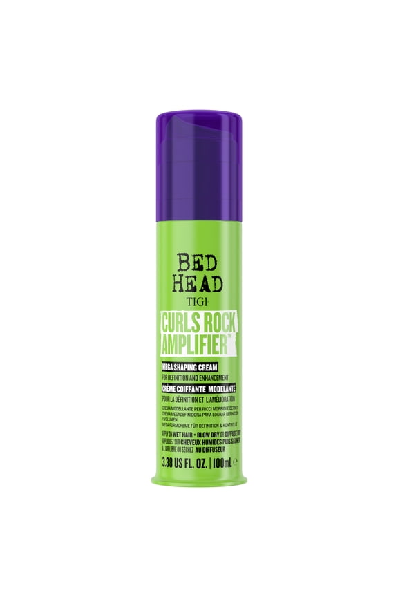 by TIGI Curls Rock Amplifier Curl Cream for Definition and Enhancement of All Curly Hair Types, 3.38 fl oz
