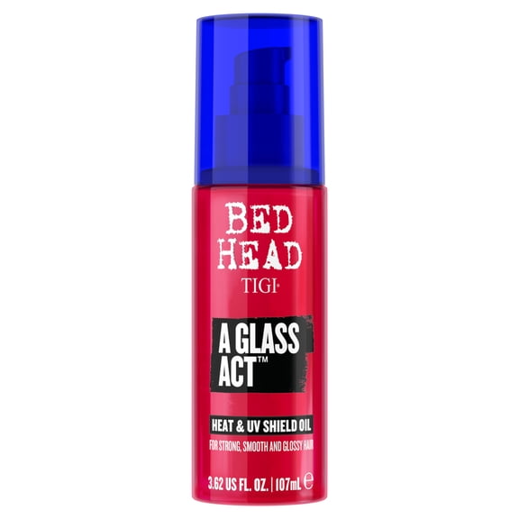 Bed Head by TIGI A Glass Act Heat Protectant Oil, UV & Heat Protection up to 450F, Anti-Frizz Hair Oil, 3.62 fl oz