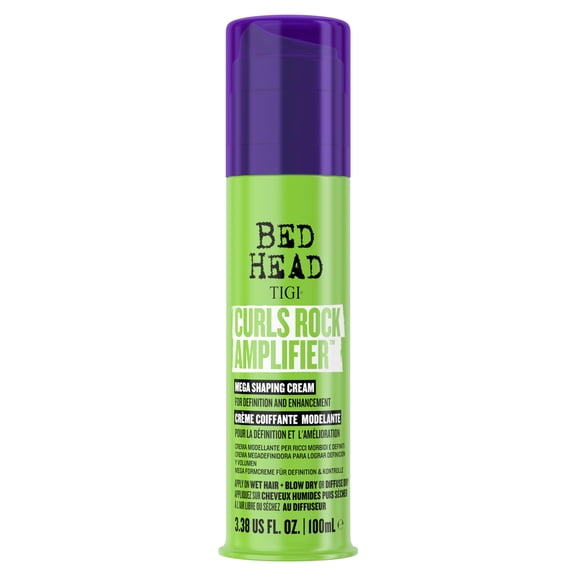 Bed Head by TIGI Curls Rock Amplifier Curl Cream, Curl Defining & Enhancing Cream for Curly Hair, 3.38 fl oz