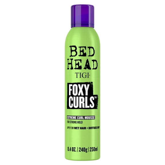 Bed Head by TIGI Foxy Curls Extreme Curl Mousse, Curl-Defining and Anti-Frizz Styling Mousse for Strong Hold, 8.4 oz