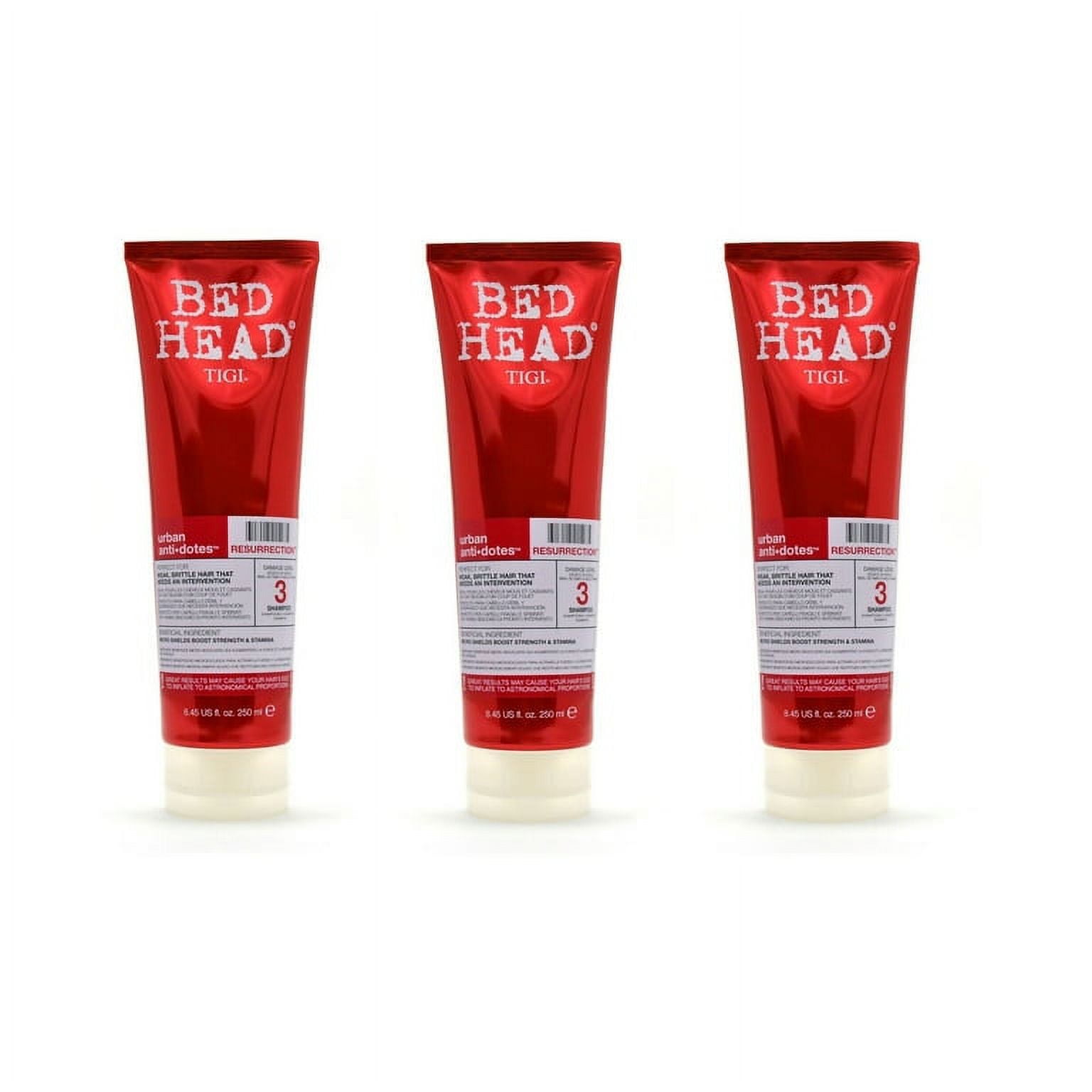 Bed Head by TIGI Urban AntiDotes 3 Resurrection Shampoo, 8.45oz (Pack