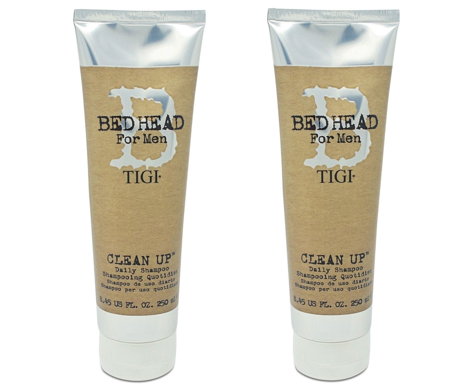 Bed Head for Men by TIGI Clean Up Daily Shampoo 8.45oz (Pack of 2 ...