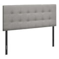 thumbnail image 1 of Bed Headboard Only Full Size Bedroom Upholstered Linen Look Grey, 1 of 5