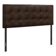 thumbnail image 1 of Bed Headboard Only Full Size Bedroom Upholstered Pu Leather Look Brown, 1 of 4