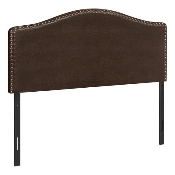 4.75' Brown Upholstered Headboard Panel for Full-Size Bed