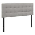 thumbnail image 1 of Bed Headboard Only Queen Size Bedroom Upholstered Linen Look Grey, 1 of 5