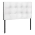 thumbnail image 1 of Contemporary Home Living 47.5" White and Black Contemporary Button-Tufted Upholstered Twin Size Bed, 1 of 5