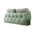 thumbnail image 1 of Bed Headboard Pillow Reading Backrest Cushion With 6 Headrests Side Storage Pockets Tufted Lumbar Support Washable Cover For Sitting Up Gaming Working Bedroom Decor#Green, 1 of 3