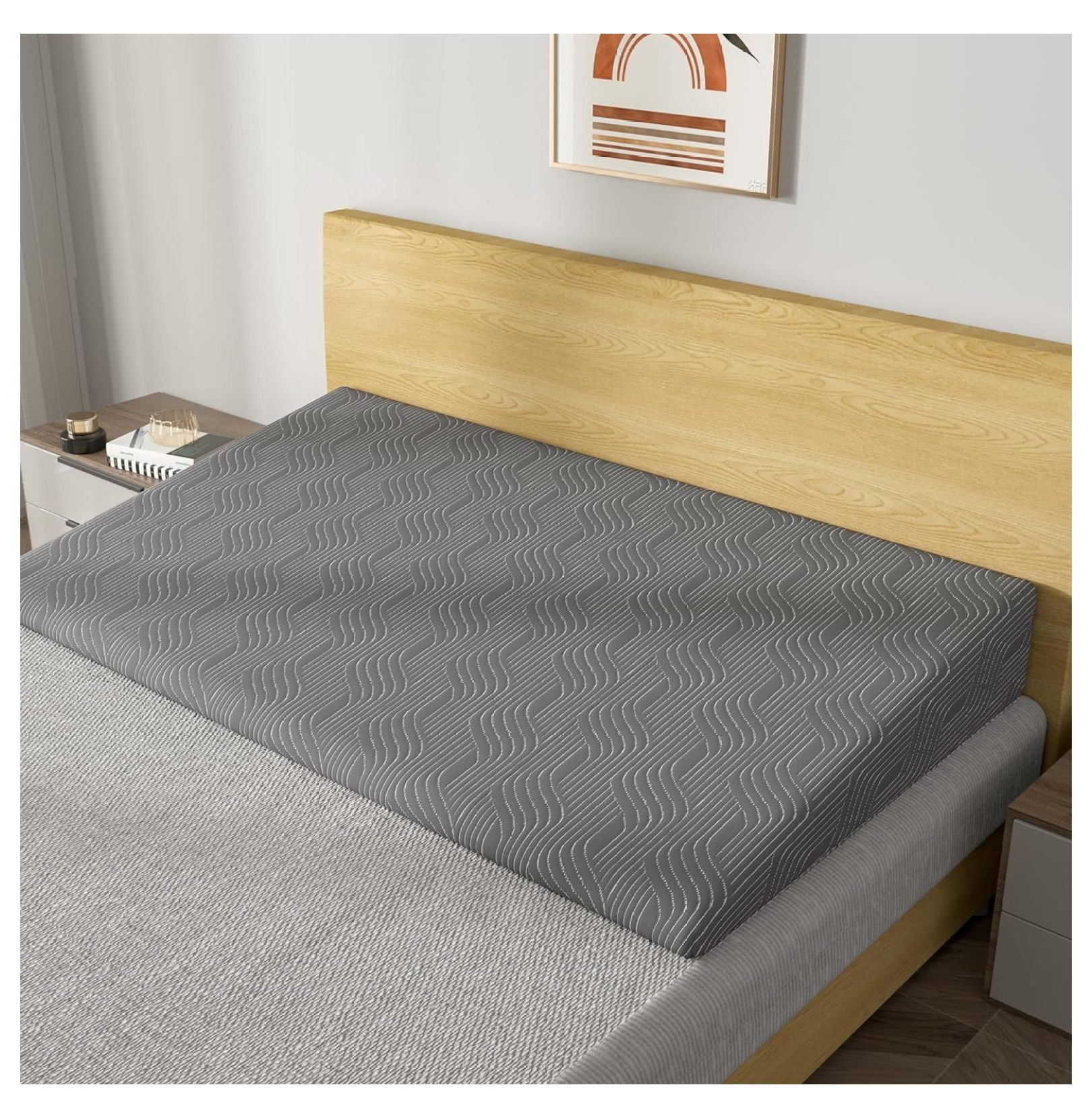 Bed Inclined Wedge Pillow, 7.5 Inch Bed Incline Mattress Topper, Wedge