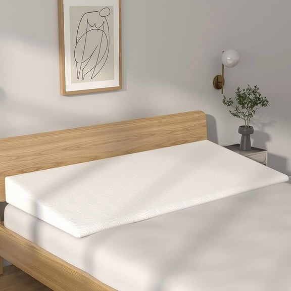 Bed Inclined Wedge Pillow, Inch Incline Mattress Topper, Wedge Mattress Elevator for Anti-snoring, King