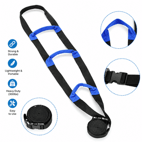 Bed Ladder Assist,Padded handheld Helper Sitting Hoist Black Bed Support Rope Ladder for Elderly Senior Handicap Disabled