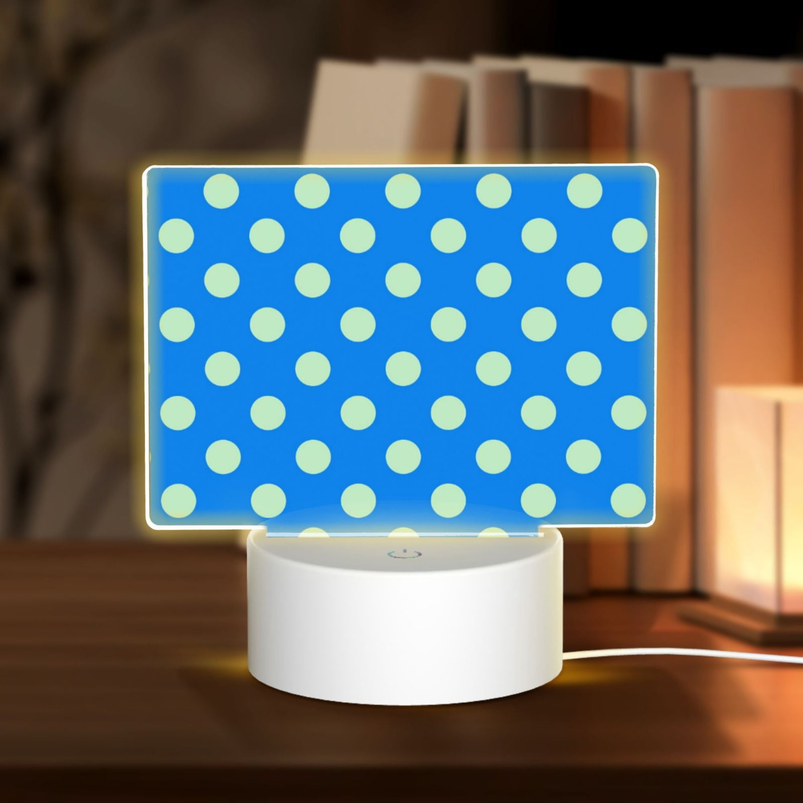 Bed Lamp 5.9in×5.9in Rectangular Acrylic Light Usb Night Light Is ...