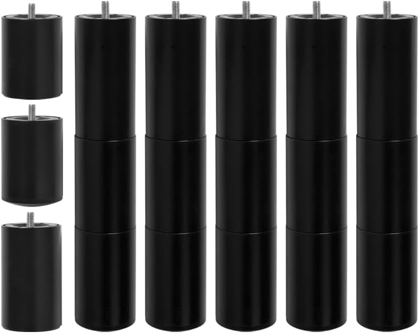Bed Legs for Adjustable Bed Base Frame,Extra Durable PVC 3in1 Screw in Bed Feet Replacement