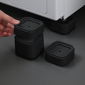 Bed Lifter,Table Risers For Display,Floor Protection Riser Adjustable Height Bed Risers,4 Pack Furniture Risers Adjustable Bed Risers Heavy Duty Lifts Height 1 Inch, Square Stackable(Black)