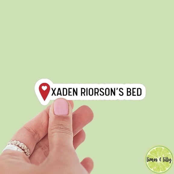 Bed Location Pin Book Bookish Romantasy Dragon Sticker