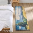 thumbnail image 1 of Bed Long Carpet Bed Rug 72x23.5In Indoor Non-Slip Durable Carpet Floor Mat Runner Rug Bedroom Hallway Carpet Machine Washable Beautiful Wheat Field, 1 of 8