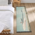 thumbnail image 1 of Bed Long Carpet Bed Rug 72x23.5In Indoor Non-Slip Durable Carpet Floor Mat Runner Rug Bedroom Hallway Carpet Machine Washable Flying Whale, 1 of 8