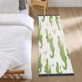 thumbnail image 1 of Bed Long Carpet Bed Rug 72x23.5In Indoor Non-Slip Durable Carpet Floor Mat Runner Rug Bedroom Hallway Carpet Machine Washable Super Beautiful Crocodile, 1 of 8