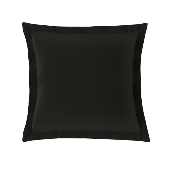 Bed Maker's Tailored Euro Pillow Sham, Black