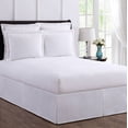 thumbnail image 1 of Bed Maker's Wrap-Around Hassle Free, Never Lift Your Mattress Tailored Bed Skirt, White, California King, 1 of 12
