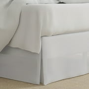 Bed Maker's Wrap-Around Hassle Free, Never Lift Your Mattress Tailored Bed Skirt, White, King