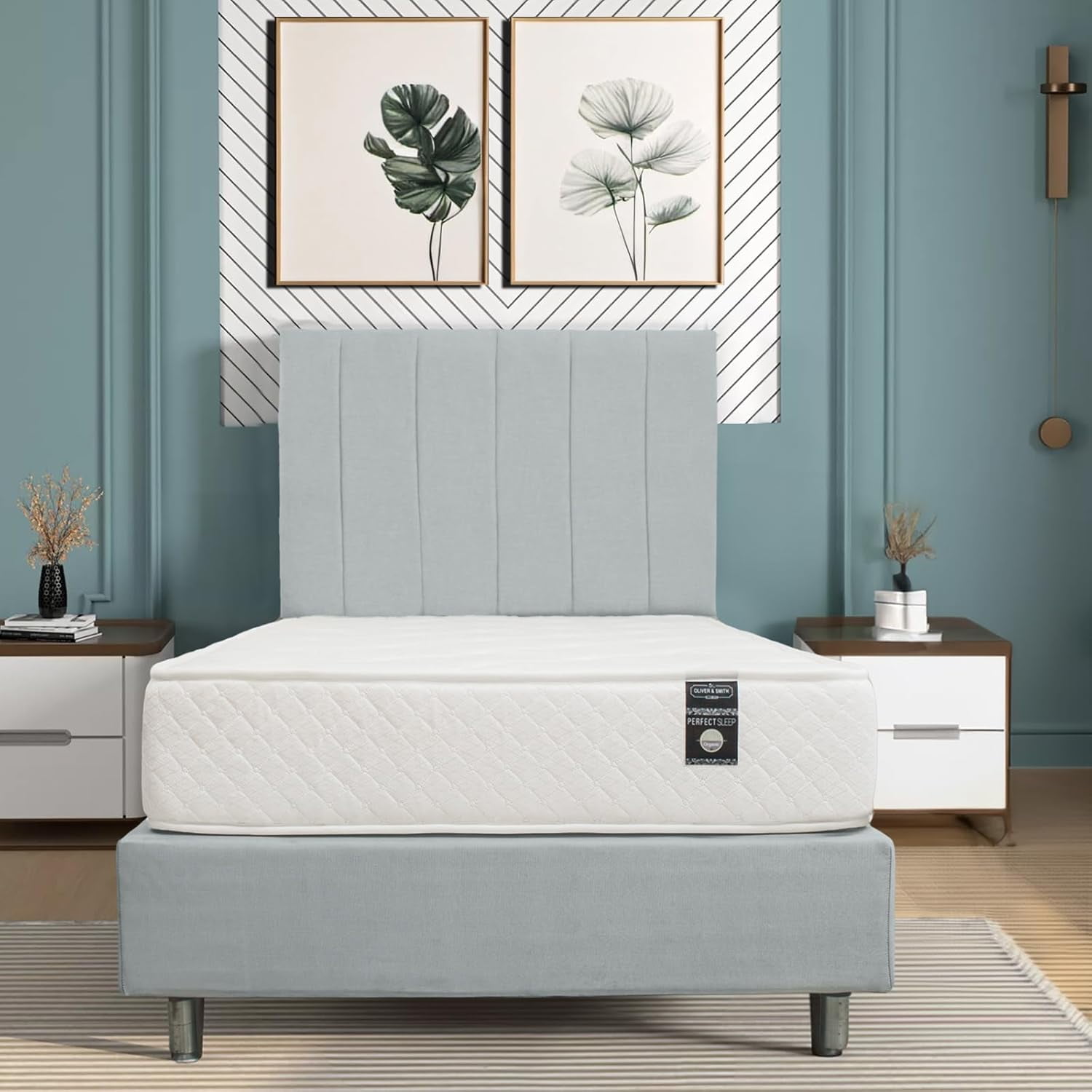 Bed Mattress 10 Inch Foam Mattress High Density Reflex Support Layer & Visco-Elastic Comfort Foam with Premium Polyester Cover Eco-Friendly Breathable Firm Mattress