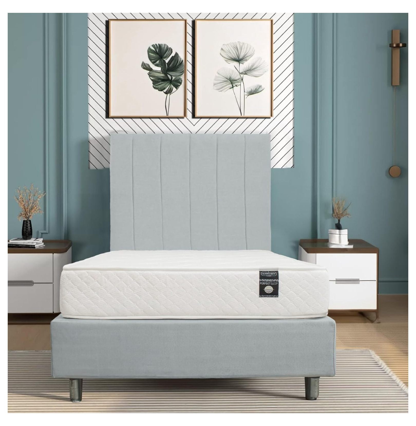 HMTtie 6 Inch Breathable Construction Twin Firm Memory Foam Mattress
