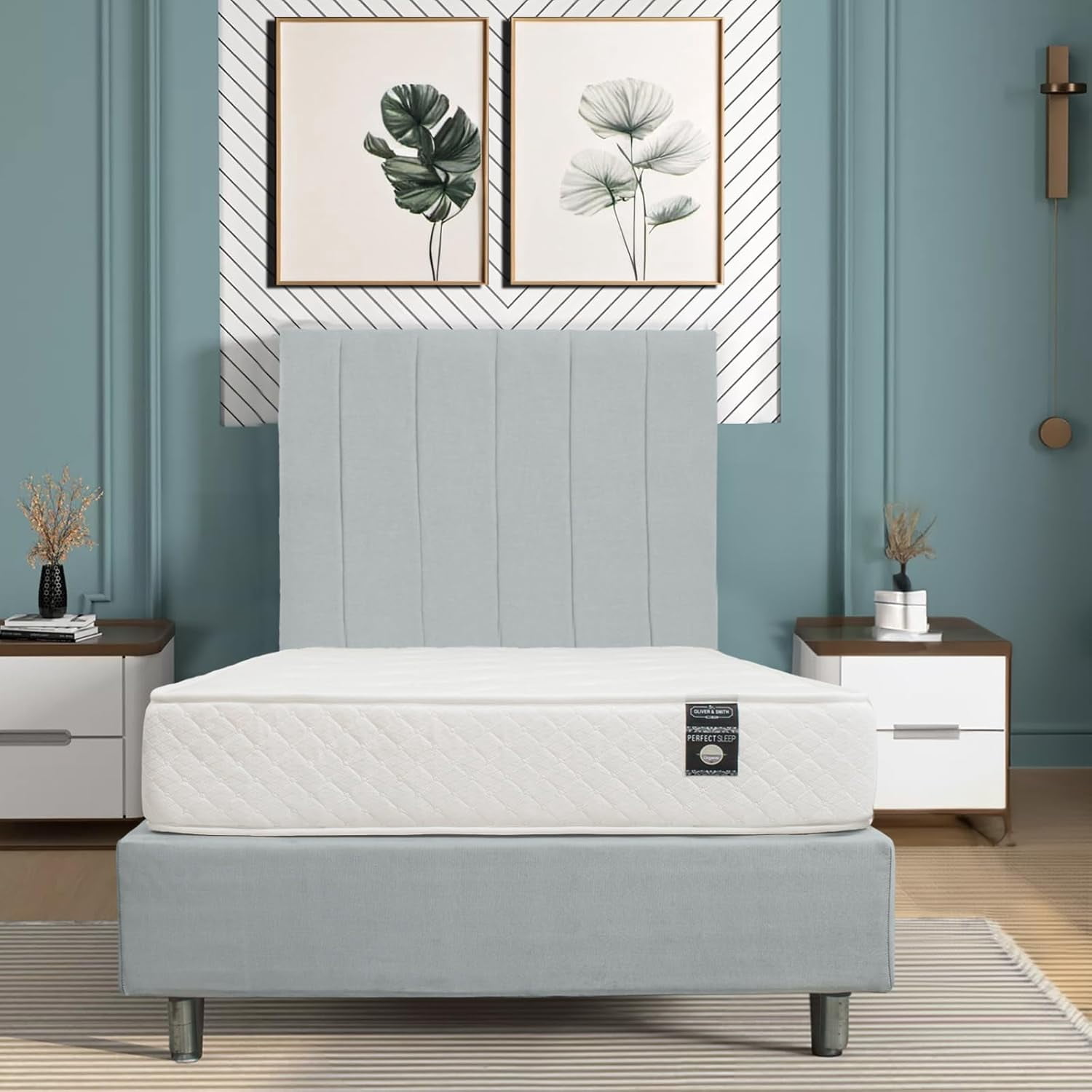 Bed Mattress 6 Inch Foam Mattress High Density Reflex Support Layer & Visco-Elastic Comfort Foam with Premium Polyester Cover Eco-Friendly Breathable Firm Mattress