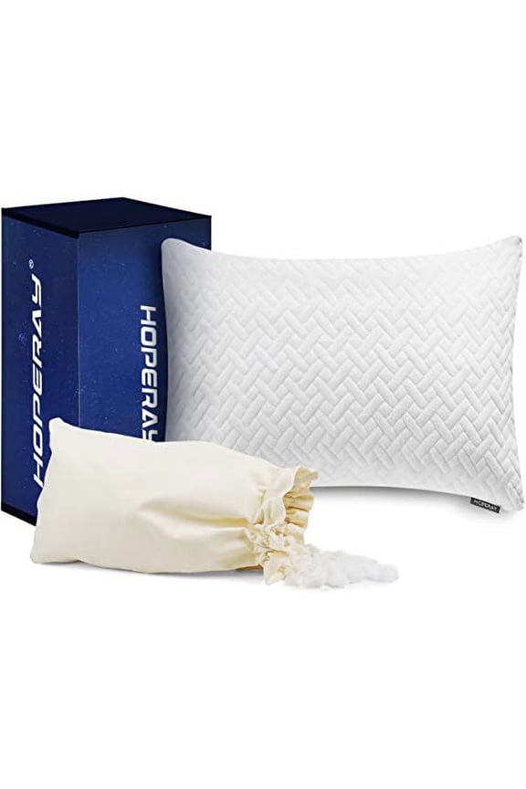 Bed Neck Pillows for Sleeping Bedding Shredded Memory Foam Firm Pillow Support Side Sleeper Pillow Adjustable Washable