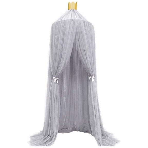 Bed Net, Elegant Color Netting Children Bed Net Canopy, Hanging The Screen Curtains or Netting Over a Queen or King Canopy Bed, Crib or Hammock (Gray)