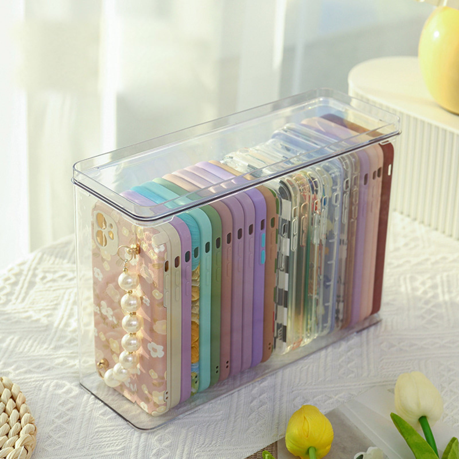 under Bed Organizer with Wheels Large Bag Clear Closet Storage under