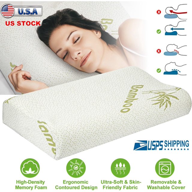 Bed Pillow Pillow Bamboo Viscose Memory Foam Pillow, Sleep Pillow