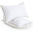 thumbnail image 1 of Bed Pillow, Hotel Collection Pillows for Sleeping, Pillows Queen Size Set of 2, Soft Down Alternative Pillow for Side Sleeper, Back or Stomach Sleepers, 1 of 13