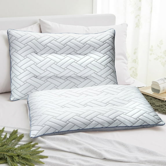 Bed Pillows, Adjustable Pillow for Sleeping Set of 2 for Side, Back, and Stomach Sleepers