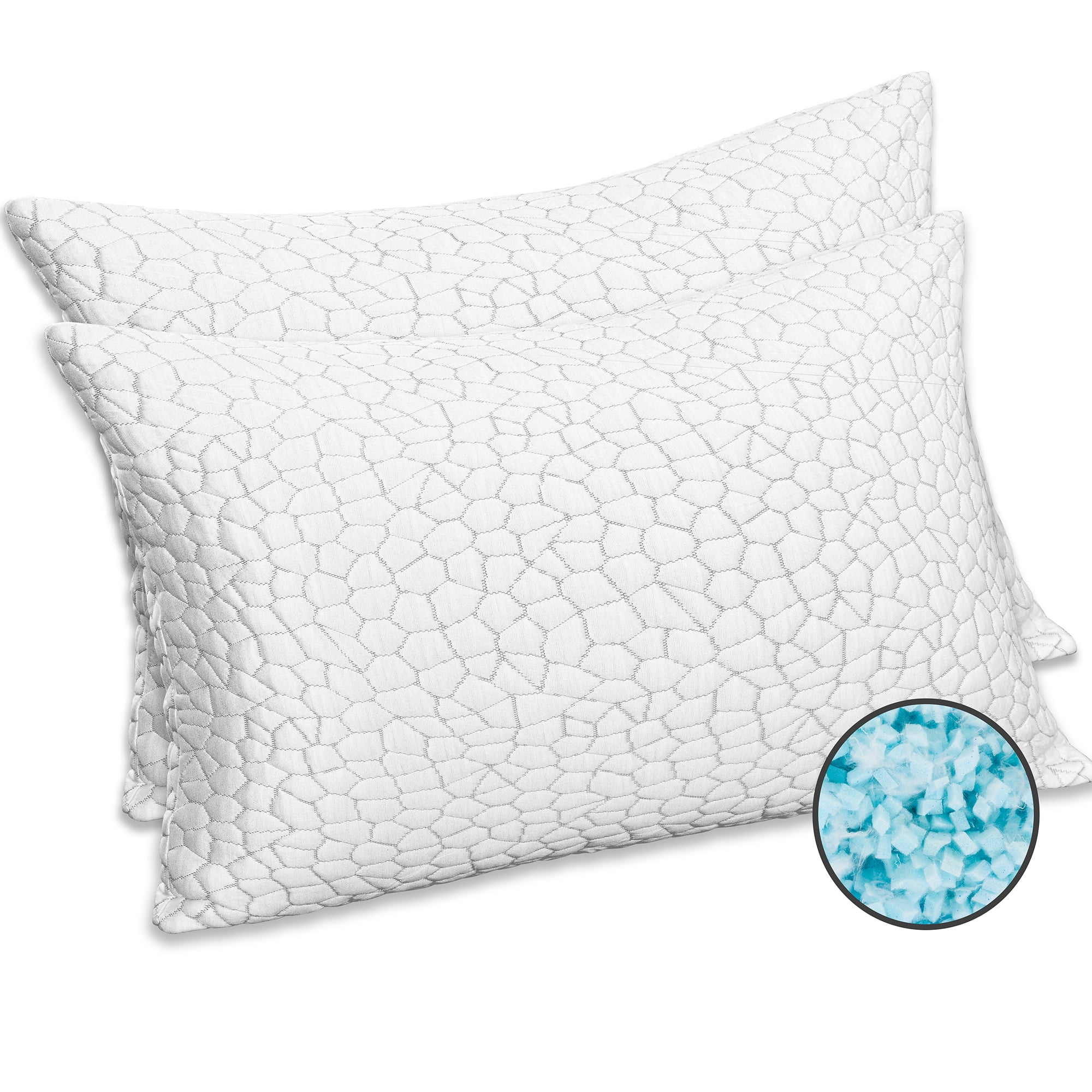 Bed Pillows for Sleeping, 1Pack Memory Foam Pillow (20"x 26") with Adjustable Loft Cooling
