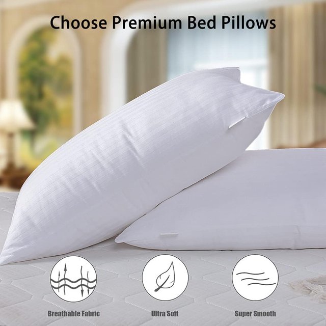 Bed Pillows for Sleeping 2 Pack, Cooling Gel Pillows, Ultra Soft