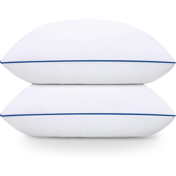 Bed Pillows for Sleeping, 2 Pack Extra Large Size, Cooling Hotel Quality Quality with Premium Soft Down Alternative Fill for Back, Stomach or Side Sleepers,19x34Inches