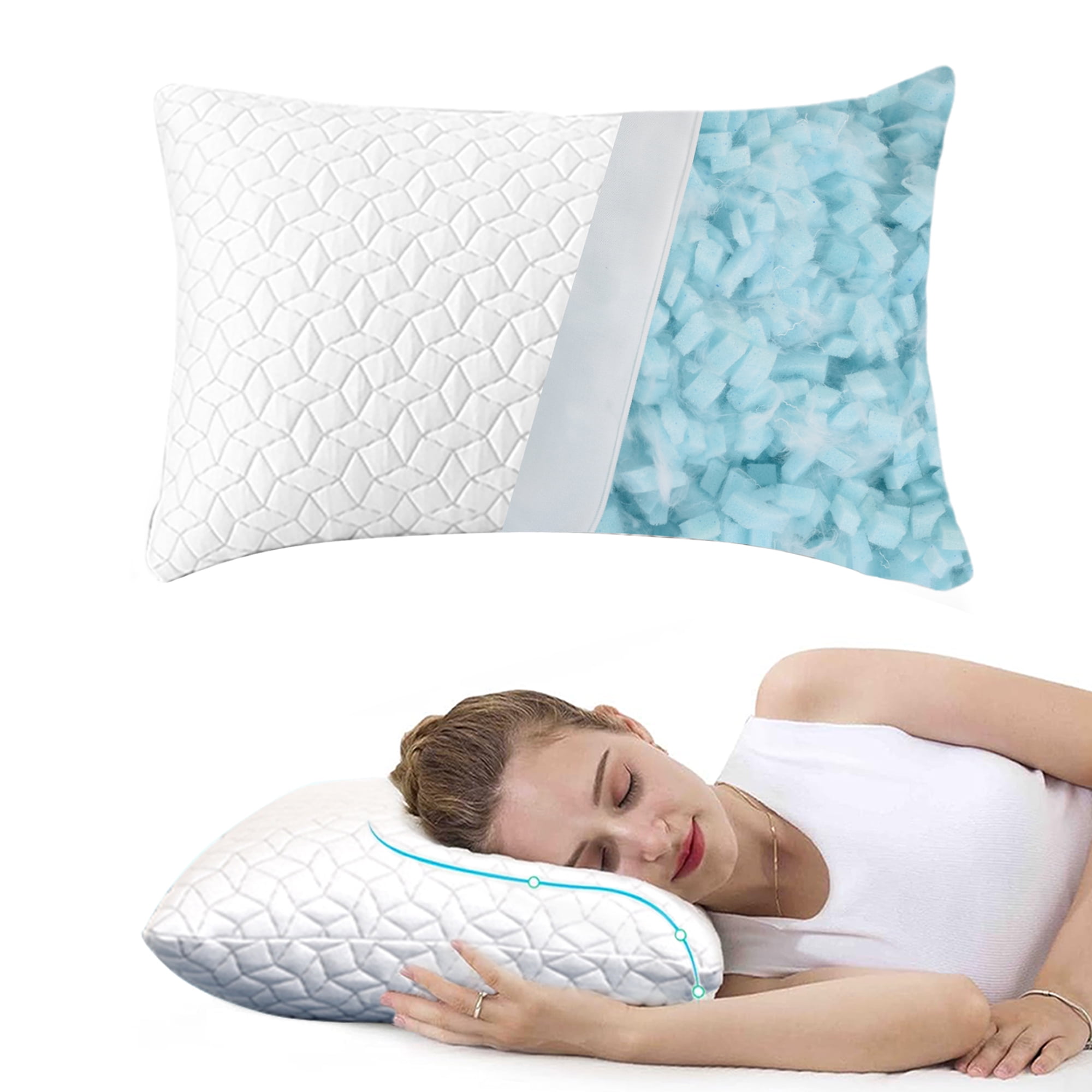 Firm Pillows in Bed Pillows Walmart