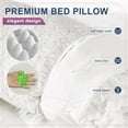 Bed Pillows for Sleeping King Size, 2 Pack Shredded Memory Foam Pillows