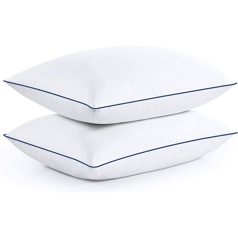 Bed Pillows for Sleeping 2 Pack Queen Size 20 x 30 Inches, Pillow for Side  and Back Sleeper, Soft Hotel Collection Gel Pillows Set of 2, Down