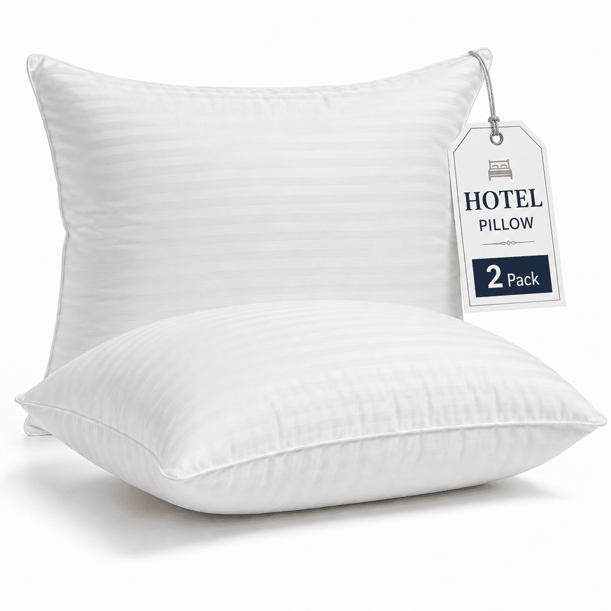 SORMAG Pillow for Beds 2 Pack Queen Size Pillows Set of 2 Hypoallergenic Hotel Down Alternative Pillow for Side and Back Sleeper 20 x 30 inches