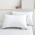thumbnail image 1 of Bed Pillows for Sleeping Queen Size Hotel Quality Breathable Down Alternative Microfiber Filled for Back, Breathable and Supportive Stomach, Side Sleepers, Cooling & Skin-Friendly, 1 of 8