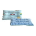 thumbnail image 2 of Reidio Toddler Pillow Double Sided - 11.8x19.7", Breathable Cotton & Soft Minky Dot, Machine Washable (Blue) 2 of 11
