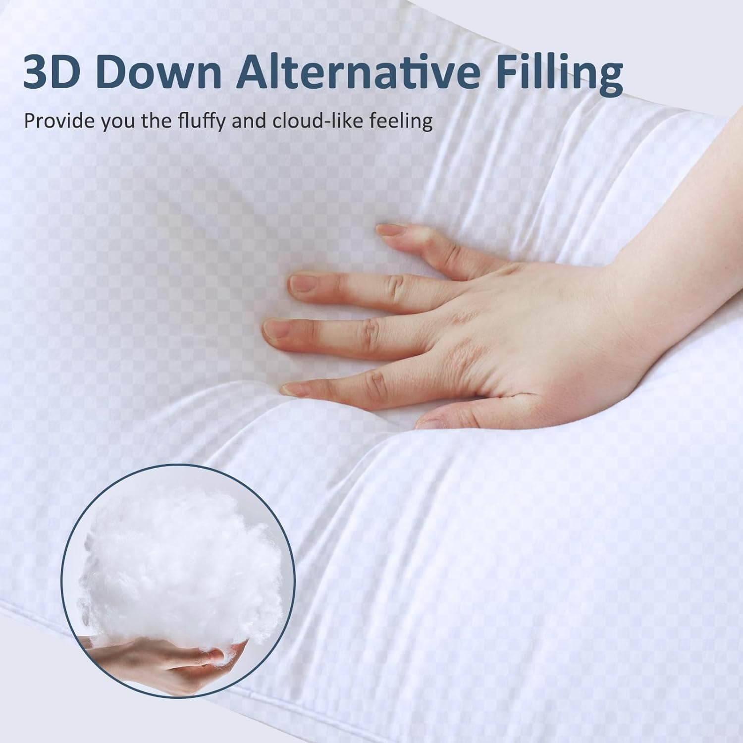 Bed Pillows for Sleeping Pillows Standard Size Set of 4, Soft Hotel