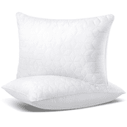 Bed Pillows Standard Size, 2 Pack Hotel Quality Pillows, Alternative to Down Pillows, Supportive & Soft Pillows for Back, Stomach or Side Sleepers