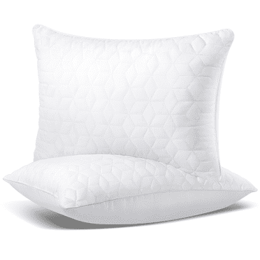 Bed Pillows Standard Size, 2 Pack Hotel Quality Pillows, Alternative to Down Pillows, Supportive & Soft Pillows for Back, Stomach or Side Sleepers